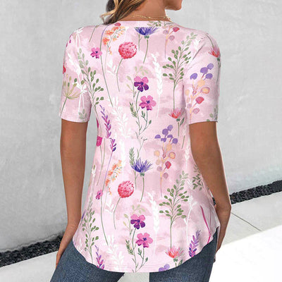 Stilig Blommig Blus